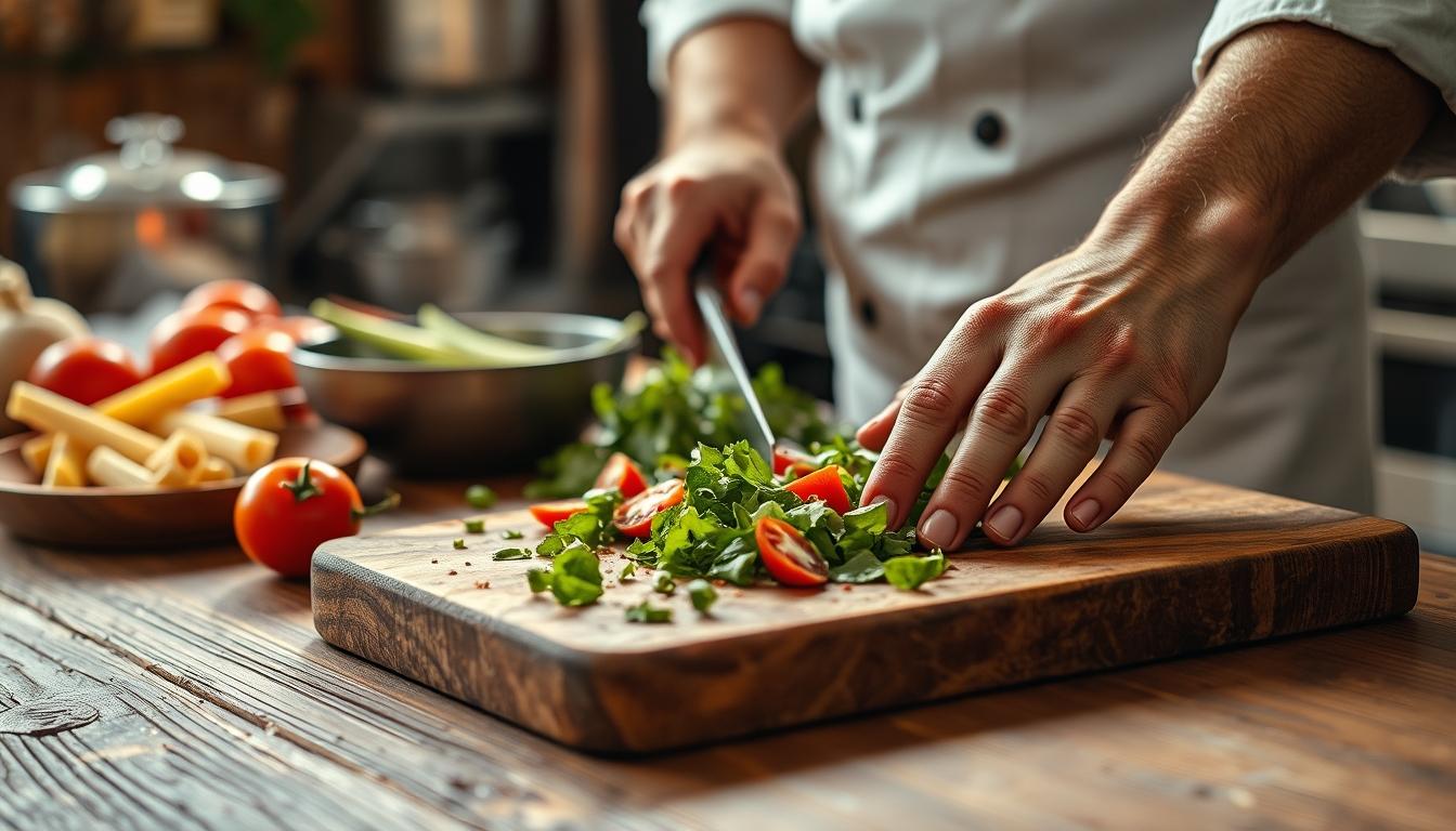 Measured baking ingredients prepared on a counter